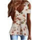 thumbnail image 1 of Mujeres Casual Adelgazante Draw Back Impreso Manga corta Cuello en V Encaje Hombro frío Tops OAVQHLG3B Store lin121212, 1 of 5