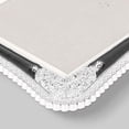 thumbnail image 4 of REGALWOVEN Plated Picture Frame with Crystal for Wedding Shiny with Clear Glass Photo Frames for Tabletop Decor Silver and Black 4x6, 4 of 6