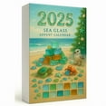thumbnail image 6 of Sea Glass Advent Calendar 2025, 24 Days Sea Glass Christmas Tree Countdown Calendar with 24 PCS Acrylic Xmas Tree, Christmas Decoration Ornaments, 6 of 6