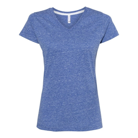 LAT Women's Harborside MÃ©lange V-Neck T-Shirt Size up to 2XL