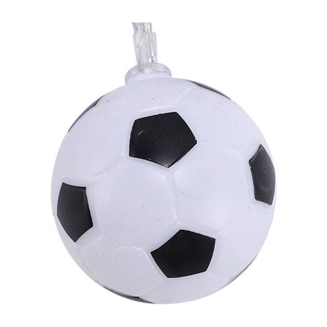 Colorful S Football Led Modeling Lights Childrens Room Bedroom Christmas Decoration Star Lights String Decorations 15 Meter 10 Lights Multicolor Pvc Material