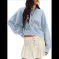 thumbnail image 3 of Sudaderas para Mujer, Suéteres de Cuello Redondo de Gran Tamaño, Blusas de Larga, Ropa de Otoño Invierno 2025 Azul L, 3 of 10