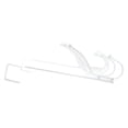 thumbnail image 3 of Richelieu T7260130 20-5/16" Wide 6 Hook Over The Door Metal Coat Rack - White, 3 of 4