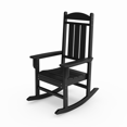thumbnail image 5 of Miekor Furniture Black Traditional Porch Rocker – Classic HDPE Poly Lumber for Porch, Patio, and Garden Comfort 8773, 5 of 5