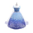 thumbnail image 4 of Vestido De Princesa LED Para Niñas, Vestido De Tul Con Mangas Abullonadas Con Lentejuelas, Disfraz De Hadas Para Cosplay, Ropa Para Niñas Para Fiestas De Halloween, Cumpleaños Y Actuaciones (batería N, 4 of 4