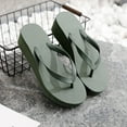 thumbnail image 7 of Daolelai Women's Flip Flops, Thick-Soled Wedge Heels, Bohemian Sandals, Beach Shoes, 7 of 7