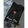 thumbnail image 3 of Anzac Day Flower Shaped T-Shirt Women -Image by Shutterstock, Female Medium, 3 of 4