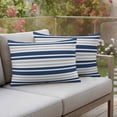 thumbnail image 6 of 2 Pack Outdoor Waterproof Throw Pillow Covers,Classic Modern Striped Decorative Rectangle Pillow Case Patio Pillowcases for Chair Couch Sofa 20x12in, 6 of 9