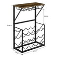 thumbnail image 3 of Countertop Wine Rack w/Glass Holder Wine Holder Stand Storage for Pantry Cabinet, 3 of 6