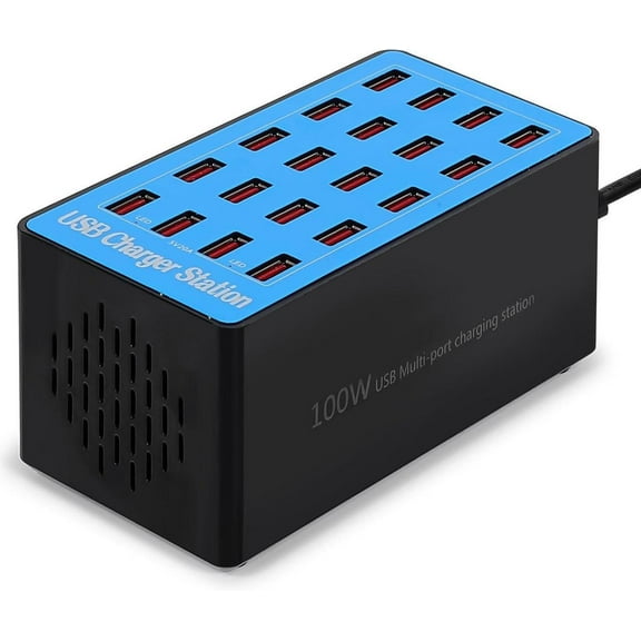 Charging Station, 100W20Port USB Charging Station, Multiple USB Charger Station, Charging Station for Multiple Devices, Multi USB Charging Station, Chargers for Multiple Devices