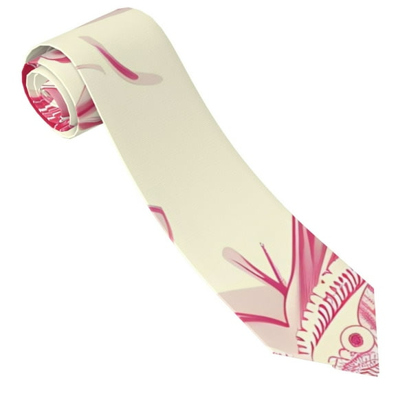 Salouo Ace Of Diamonds Lady Pattern Men's Silk Ties 4.7"Necktie for Men Formal Ties Business Necktie Men's Wedding Fashion Accessory