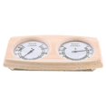 thumbnail image 1 of 2 In 1 Sauna Room Wooden Thermometer Hygrometer Steam Temperature Humidity Meter, 1 of 5