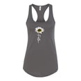 thumbnail image 2 of Wild Bobby, Faith Flower Script Inspirational/Christian Women Racerback Tank Top, Dark Grey, X-Large, 2 of 6