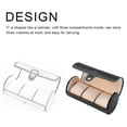 thumbnail image 4 of 3 Slot Travel Watch Box Jewelry Storage Case Porch Jewellery / Watch Box / Watch Boxes(Black), 4 of 9