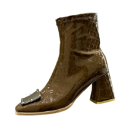 

Ki-8Jcud Winter Riding Boots Fashion Rome Ultra Solid High Thin Heel Shoes Elegant Buckle Strap Zipper Women Womens Dress Boots Lace Up Lace Up Boots Women With Heel Womens Leather Boots Flat Leopar