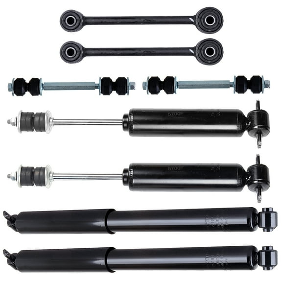 CCIYU Complete Suspension Kit Fits/Rear 94 95 96 97 98 99 00 01 02 03 04 05 for Chevrolet Blazer Includes Shock Absorber, Stabilizer Bar Link Kit, Stabilizer Bar Link Fits select: 1995-2000 GMC JIMMY