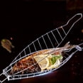 thumbnail image 1 of Parrilla de rejilla metálica con forma de pescado Parrilla de pescado en cocina interior y exterior shamjiam Cesta para asar a la parrilla, 1 of 8