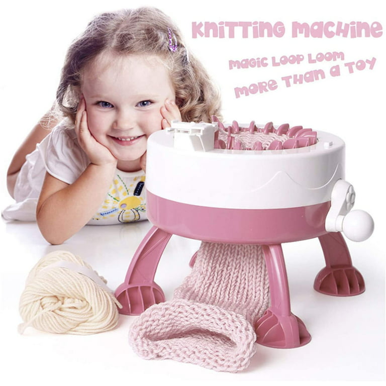 40Needle 225g wool DIY Big Hand Knitting Machine Weaving Loom knit for  Scraf Children Learning Toy Knitting Threader Sewing Tool