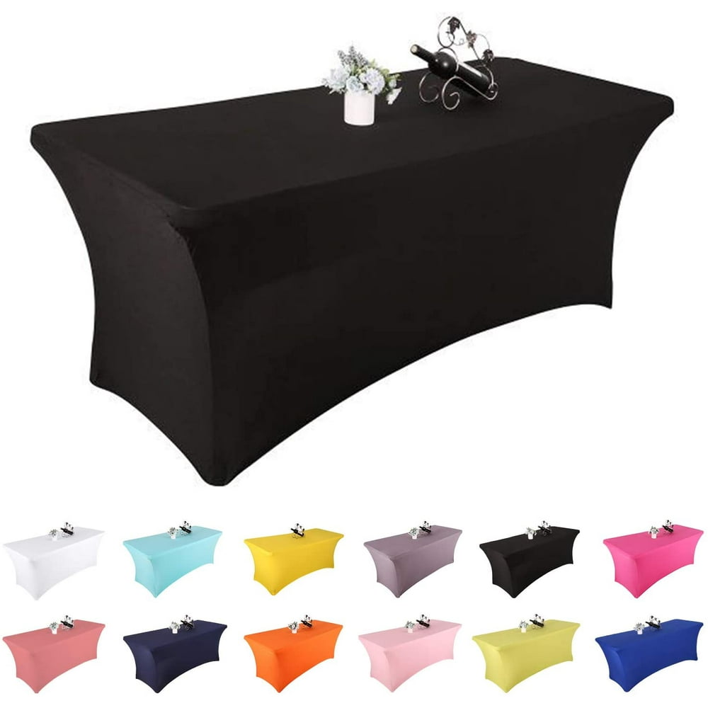 Yetomey Rectangular Fitted Spandex Tablecloths Stretchable Patio Table