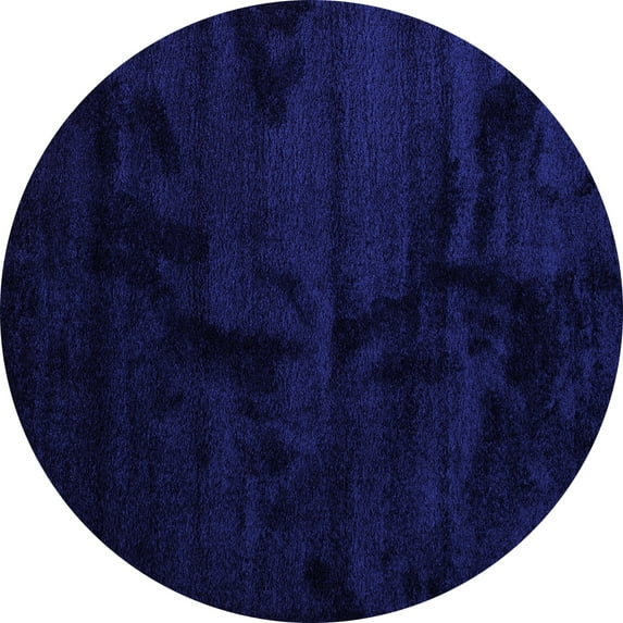 Ahgly Company Indoor Round Abstract Purple Contemporary Area Rugs, 7' Round