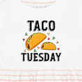 thumbnail image 4 of Inktastic Taco Tuesday Girls Baby Dress, 4 of 5