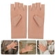 thumbnail image 2 of EeaseMX 1 par de guantes de medio dedo con protección solar, resistentes a los rayos UV y de secado rápido (beige, talla M), 2 of 7
