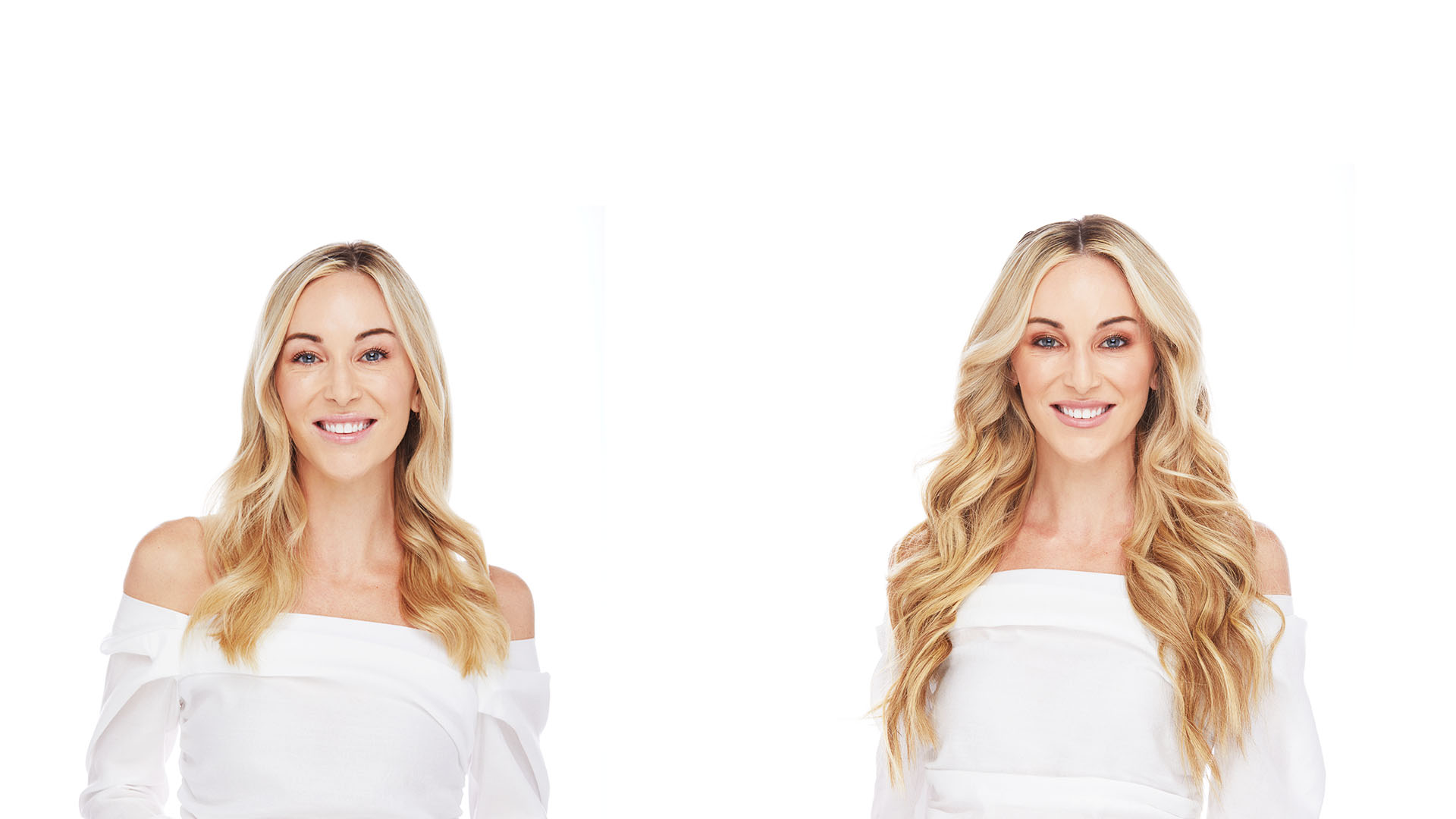 EURONEXT Clip in hair extensions, 100% Remy human hair, 18 inches, Straight, Curly, Dark Blonde Frost #8.22