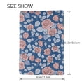 thumbnail image 3 of Rateoe Rose Flowers Pattern Passport Holder Wallet Leather Mulit-purpose Travel Wallet Credit Cards Case ,Passport Cover for Women Men-6.5 in, 3 of 5