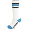 Knee High Striped Sock Columbia Blue Adult