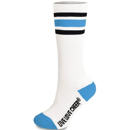 

Knee High Striped Sock Columbia Blue Adult