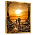 thumbnail image 2 of Designart "The Prodigal'S Golden Return: A Religious Horizon" Christianity Floater Framed Wall Decor, 2 of 5
