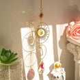 thumbnail image 4 of Cristal Atrapasueños Estrella Luna Colgante Dormitorio Decoración de Ventana Colgante de Cristal, 4 of 5