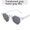 Transparent Frame Gray, variant on Mens Small Frame Retro Sunglasses for Travel, Fashion, Party, and Hip Hop, Featuring Point Rivets and a Stylish Design