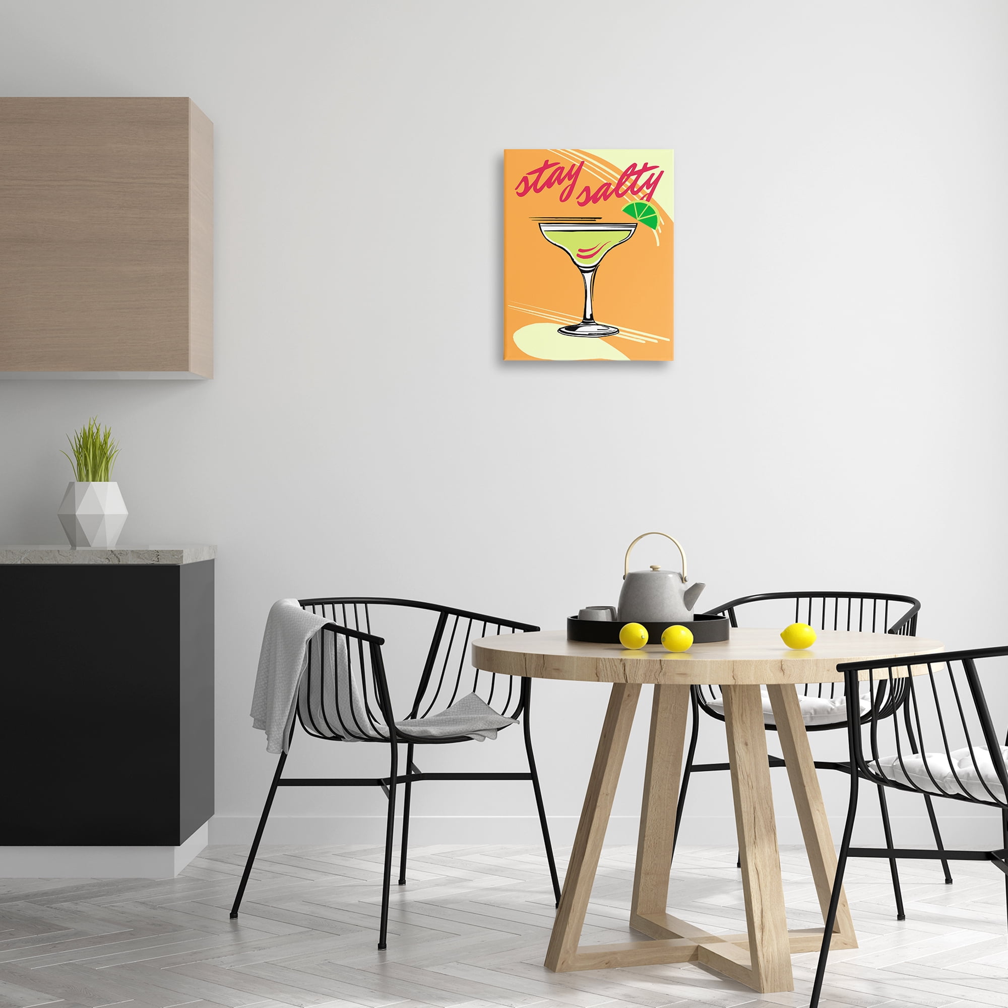 Stupell Industries Stay Salty Margarita Food & Beverage Painting Wrapped Canvas Art Print Wall Art, 16 x 20