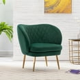 thumbnail image 2 of Duhome Accent Chair Velvet Dark Green 1 Pcs, 2 of 9