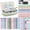 Green, variant on Four Candies 56 PCS Aesthetic Supplies with Pencil Case, 6 Multicolor Pen, 12 Pastel Highlighters, 5 Gel Pens Black Ink, 9 Mechanical Pencils for  Stationary Set Preppy Stuff (Green)