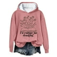 thumbnail image 2 of QUINDOS Womens Hoodies Pullover Fleece Womens Sweatshirts Casual Long Sleeve Crew Neck Graphic Pullover Tops, 2 of 3