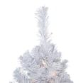 thumbnail image 4 of Northlight Pre-Lit Slim White Winston Pine Artificial Christmas Tree - 6.5' - Clear Lights, 4 of 7