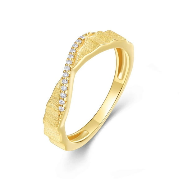 CKT 925 Sterling Silver Ring Plated with 18K Gold 1 Carat D-Color Moissanite Women's Wedding Diamond Ring R15878