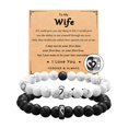 thumbnail image 1 of Juego de Pulseras de Abalorios Blancos y con Estilo para Hombres y Mujeres, 1 of 4