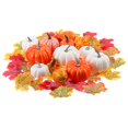 thumbnail image 1 of Toyvian 1 Set Artificial Pumpkins Decoration Maple Leaves Harvest Decorations Fall Party Decorations For Halloween Thanksgiving, 1 of 1