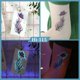 thumbnail image 4 of Pegatina de tatuaje luminosa azul brillante, pegatina falsa de muñeca impermeable para arte corporal, mujeres y hombres, club nocturno, Bar, Festival de Música, fiesta, 4 of 4