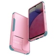 thumbnail image 3 of SaniMore for Samsung Galaxy A33 5G (6.4" 2021) Case, [Sliding Camera Window] Wireless Charging Shockproof Drop Resistant Hybird PC TPU Anti-slip Heavy Duty Protective Shell, Pink+Green, 3 of 7
