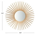 thumbnail image 3 of Safavieh Zyla 36 in. Radiant Lines Round Sunburst Mirror, Gold, 3 of 4