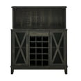 thumbnail image 3 of Gramercy Way Jill Zarin Bar Coffee Station Microwave Cabinet in Charcoal, 3 of 6
