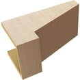 thumbnail image 6 of 9"W x 18"D x 9"H Wide Clemmons Rough Cedar Woodgrain TimberThane Corbel, Primed Tan, 6 of 6