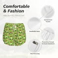 thumbnail image 6 of Lsque Cute Green Frog Printed Women's Running Shorts with Liner Pockets,Elastic Quick Dry Workout Athletic Gym Yoga Shorts,Womens High Waist Shorts-XX-Large, 6 of 9