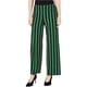thumbnail image 1 of INC Pantalones de pierna ancha casuales a rayas para mujer, verde, mediano, 1 of 2