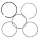 thumbnail image 2 of Juego de anillos de pistón de 5 uds., accesorios de generador de hierro, reemplazo para máquina de paletas 168F, espesor 1mm, 2 of 14