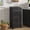 Black, variant on Onion and Potato Storage Bin Box Kitchen Pantry Cabinet for Fruits Snacks Wooden Bread Box Black